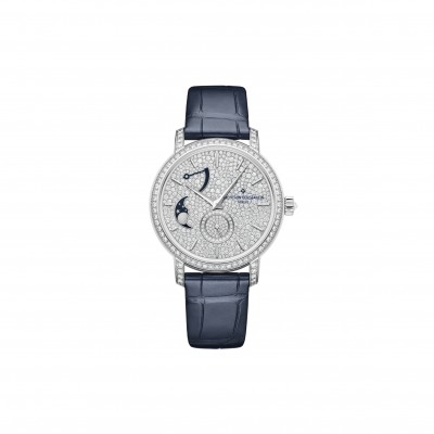 VACHERON CONSTANTIN TRADITIONNELLE MOON PHASE 37.5 MM WHITE GOLD WATCH 7006T/000G-B913